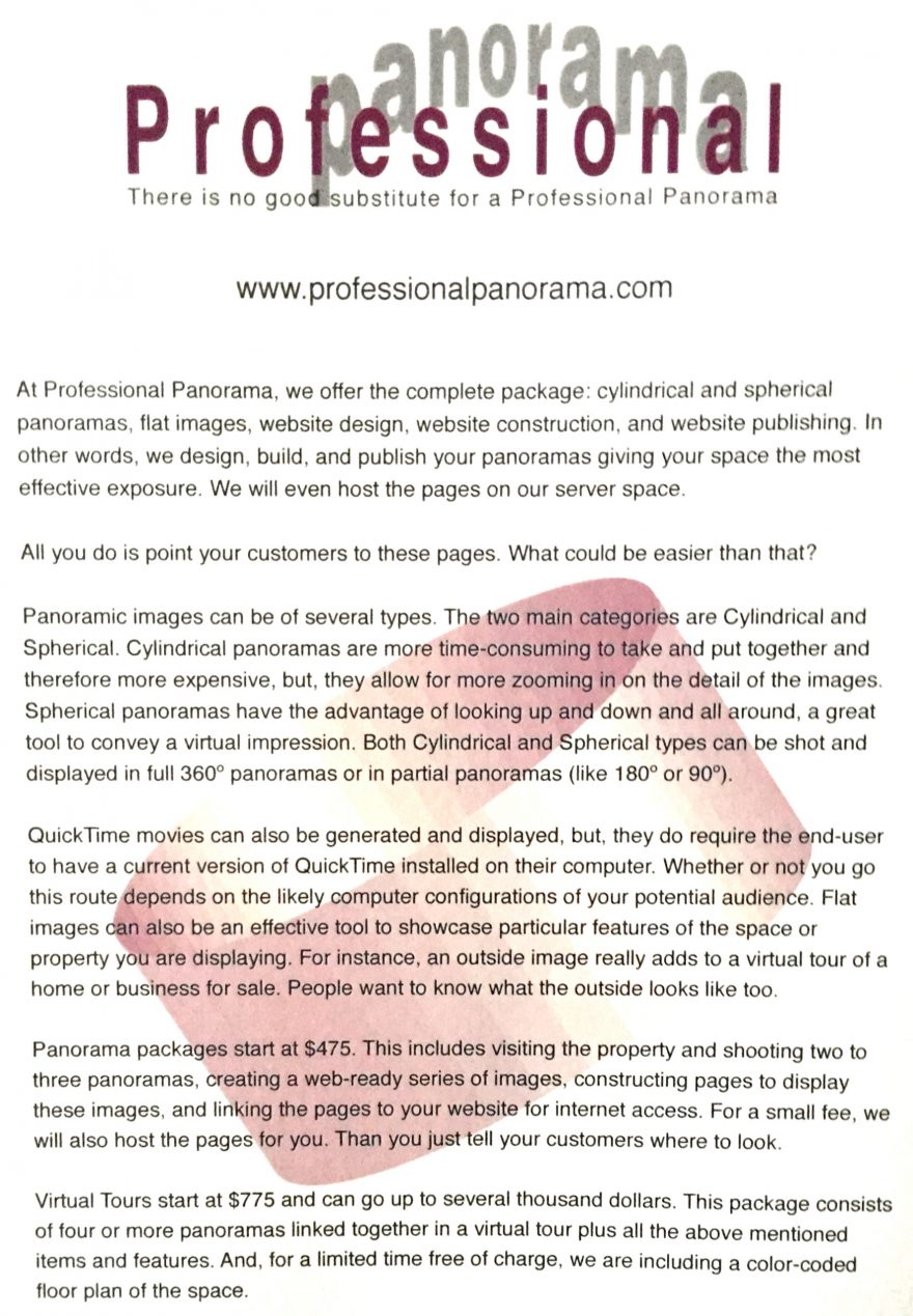 Professional Panorama flyer edit color